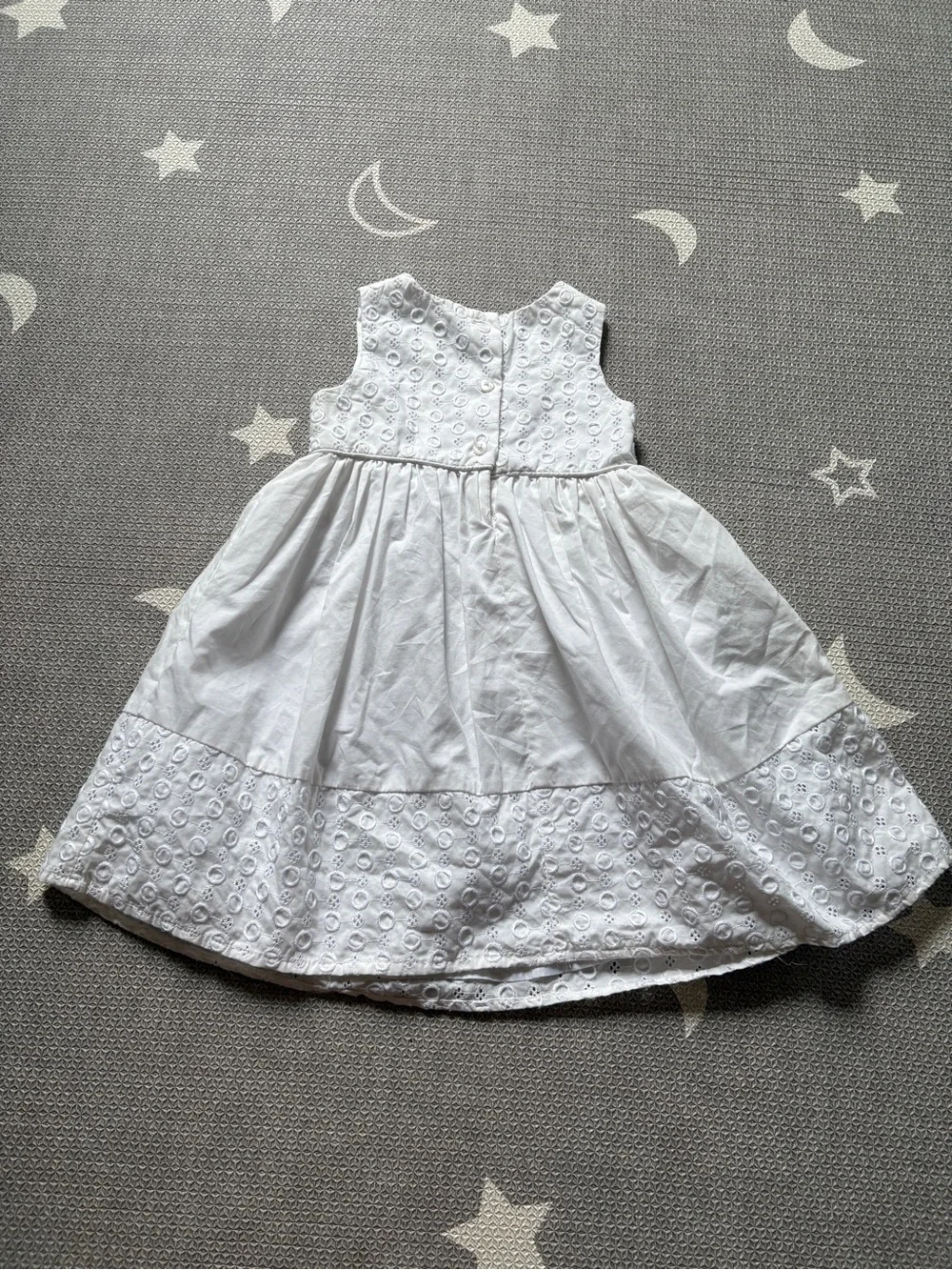 Cherokee White Eyelet Bow Sundress